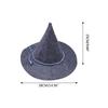 Przyjazne dla skóry filcowe kapelusze czarownicy ręcznie robione na Halloween DIY akcesoria do włosów rękodzieło Halloween karnawałowe artykuły na imprezę