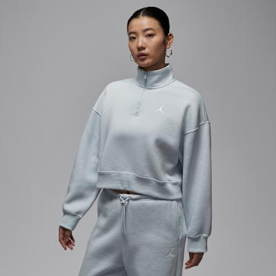 Jordan Brooklyn Fleece Sweatshirt Women s White Gold S
