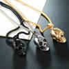 Trendy Skull Alloy Necklace European and American Style Men's Punk Style Skull Necklace Popular Accessories