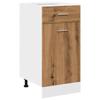 VidaXL Armoire à tiroirs "Lyon" Chêne artisanal 40 x 46 x 81,5 cm Bois d'ingénierie 856084