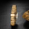 Süße und einfache goldene Uhr für Analog Stilvolles Quarz Modeaccessoire Perfekt für oder als Geschenk für Sie Damen Zifferblatt, Wasserdicht, Uhrwerk, Freizeit,