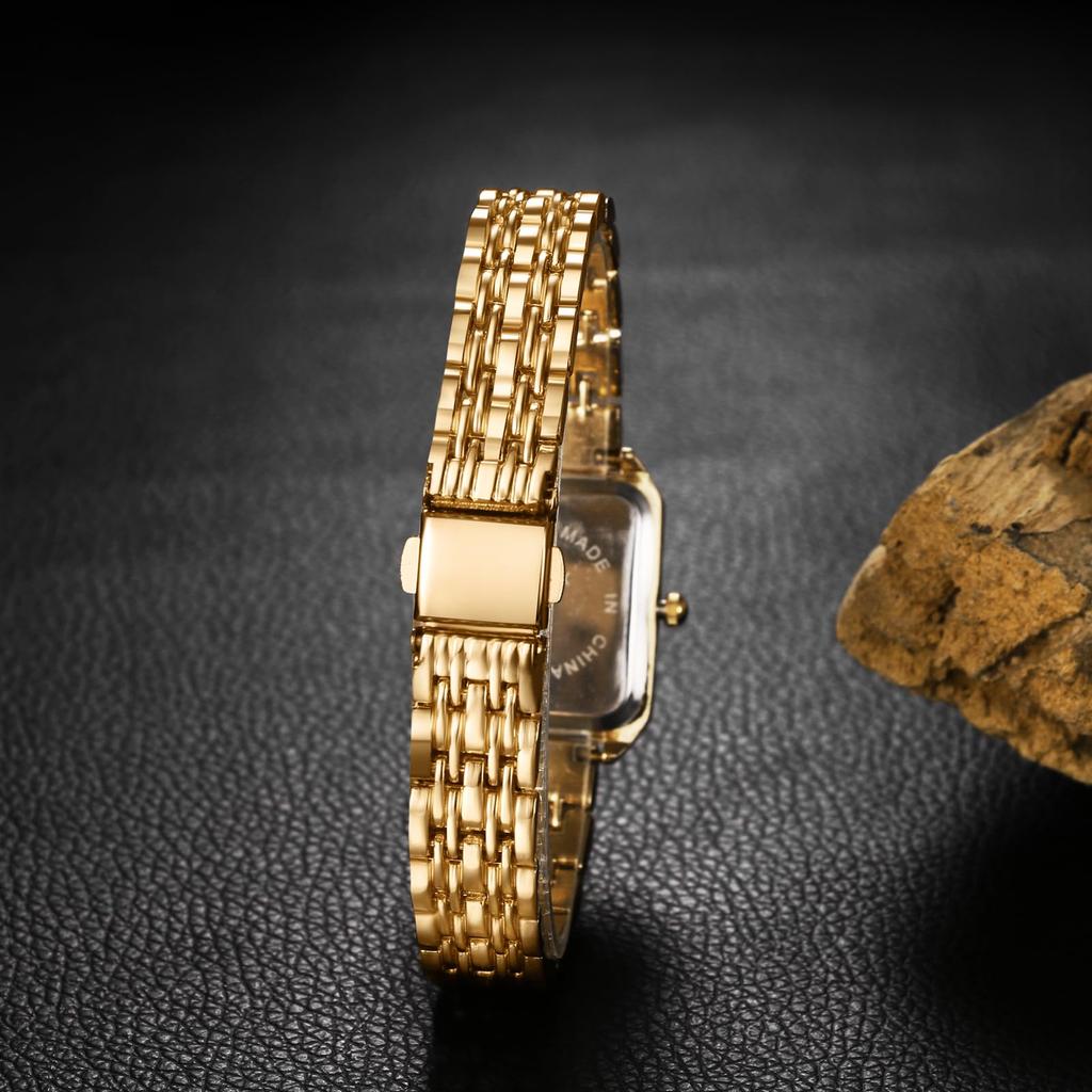 Süße und einfache goldene Uhr für Analog Stilvolles Quarz Modeaccessoire Perfekt für oder als Geschenk für Sie Damen Zifferblatt, Wasserdicht, Uhrwerk, Freizeit,