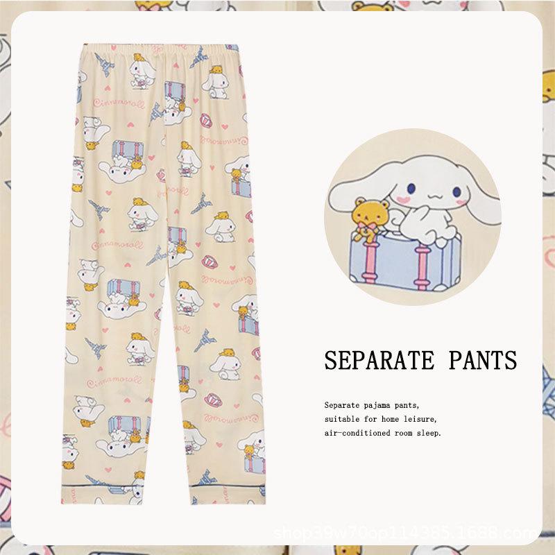 Women's Cartoon Cute Slim Fit Imitation Cotton Pants - Spring, Summer & Autumn Styles