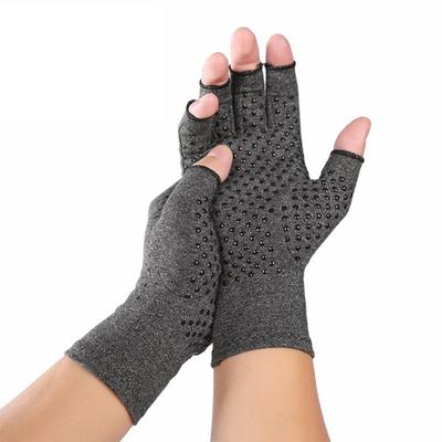 1 Pair Arthritis Compression Gloves Rehabilitation Fingerless Gloves Anti Arthritis Therapy Relief Gloves Wrist Support Wristband