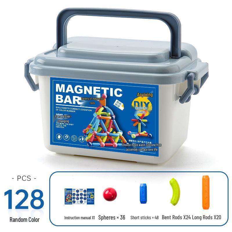 Children's Magnetic Stick Set: Creative DIY Educational Building Blocks