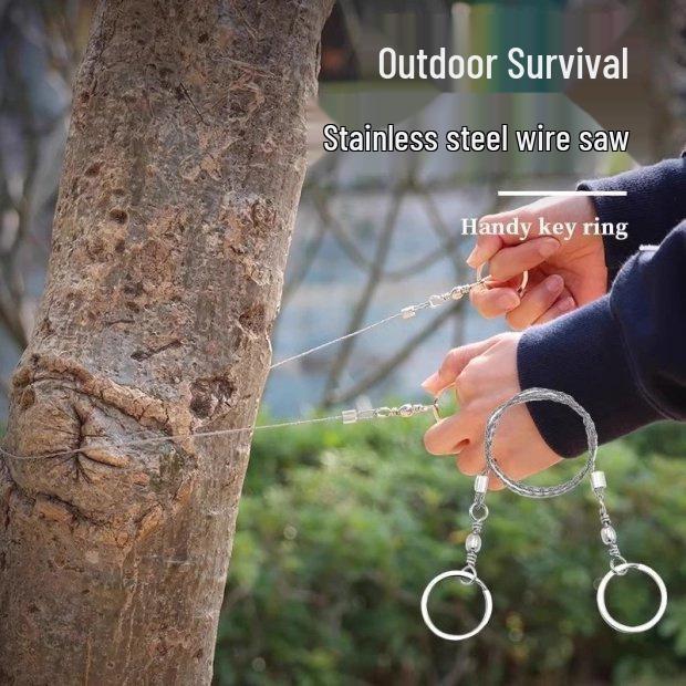 Newbie Deal: Steel Wire Rope Hand Saw - Outdoor Survival Equipment