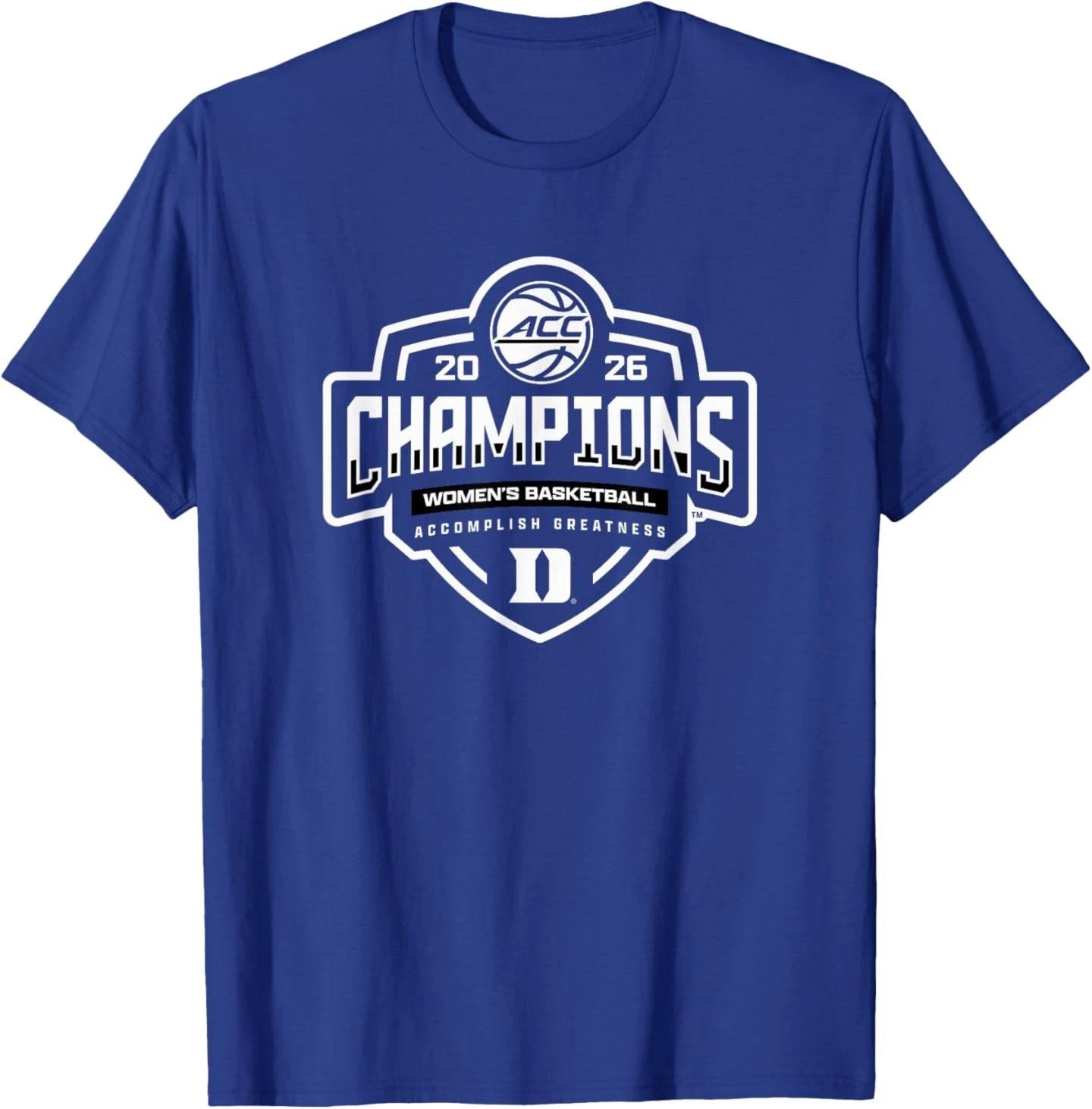 Duke Blue Devils Women s Basketball Acc Champs 2026 T-Shirt S