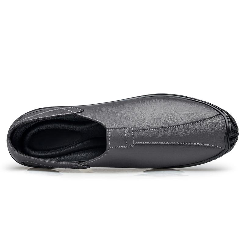 Genuine Leather Men Loafers Moccasins Men Business Dress Shoes Handmade Leather Shoes Men Flats