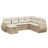 VidaXL Garden Lounge Set with Cushions 7 Pcs, Patio Sofas, Patio Furniture Set, Outdoor Furniture, Beige 3264144