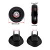 ABUL-60Mm X 18Mm Luggage Suitcase Replacement Wheels, Rubber Swivel Caster Wheels Bearings Repair Kits, 2 Set Of 4