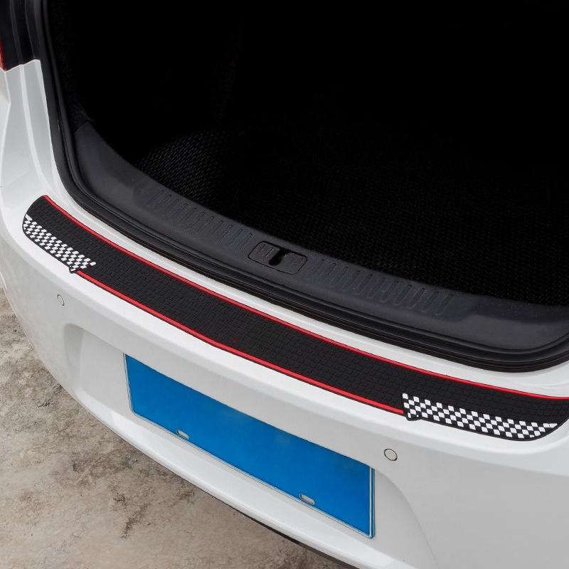 1Pc Car Trunk Protective Strip Door Sill Protector PVC Anti-scratch and Anti-collision Rear Door Sill