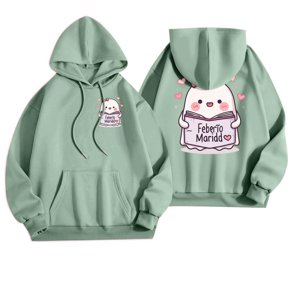 Women's Casual Fashion Halloween Printed Leisure Hooded Sweatshirt With Pockets