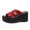 Women Platform Slippers Plus Size High Heels Slippers Women Summer Fashion Wedges Sandals beach Slides Women Zapatos De Mujer