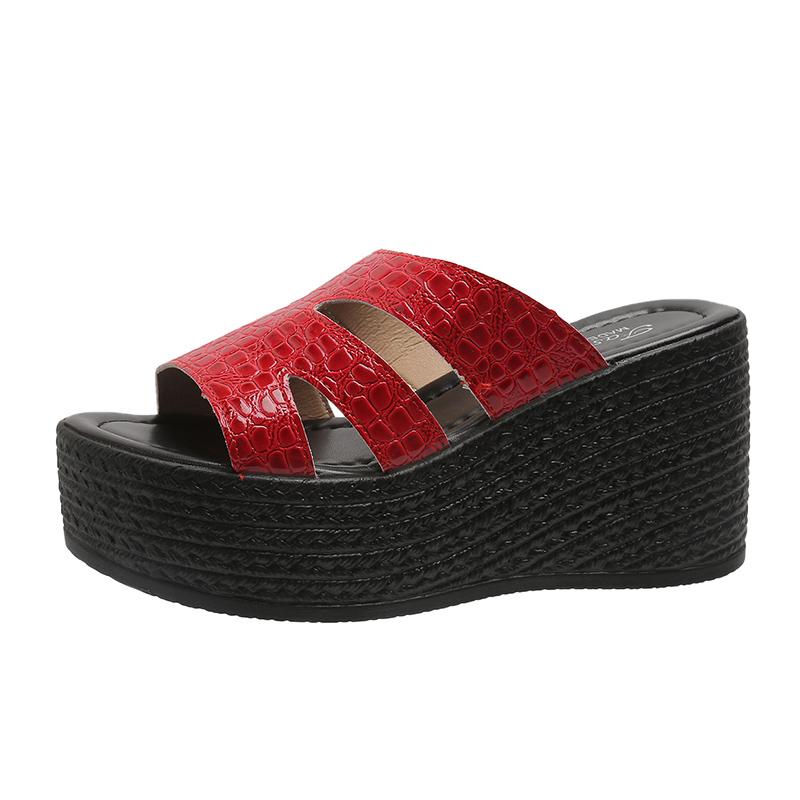 Women Platform Slippers Plus Size High Heels Slippers Women Summer Fashion Wedges Sandals beach Slides Women Zapatos De Mujer