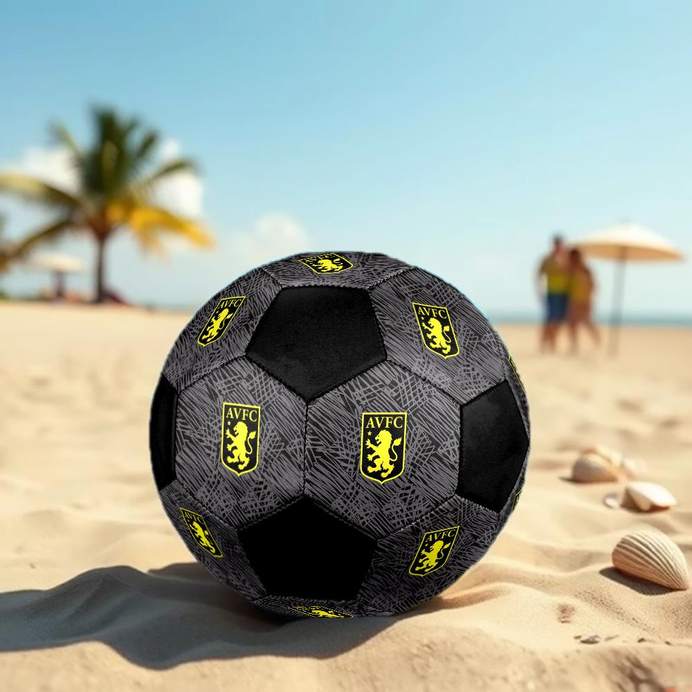 Aston Villa F.C Soccer Ball Colorful All Ages Machine Stitched PVC Competition Ready Durable High-Bounce.SIZE5