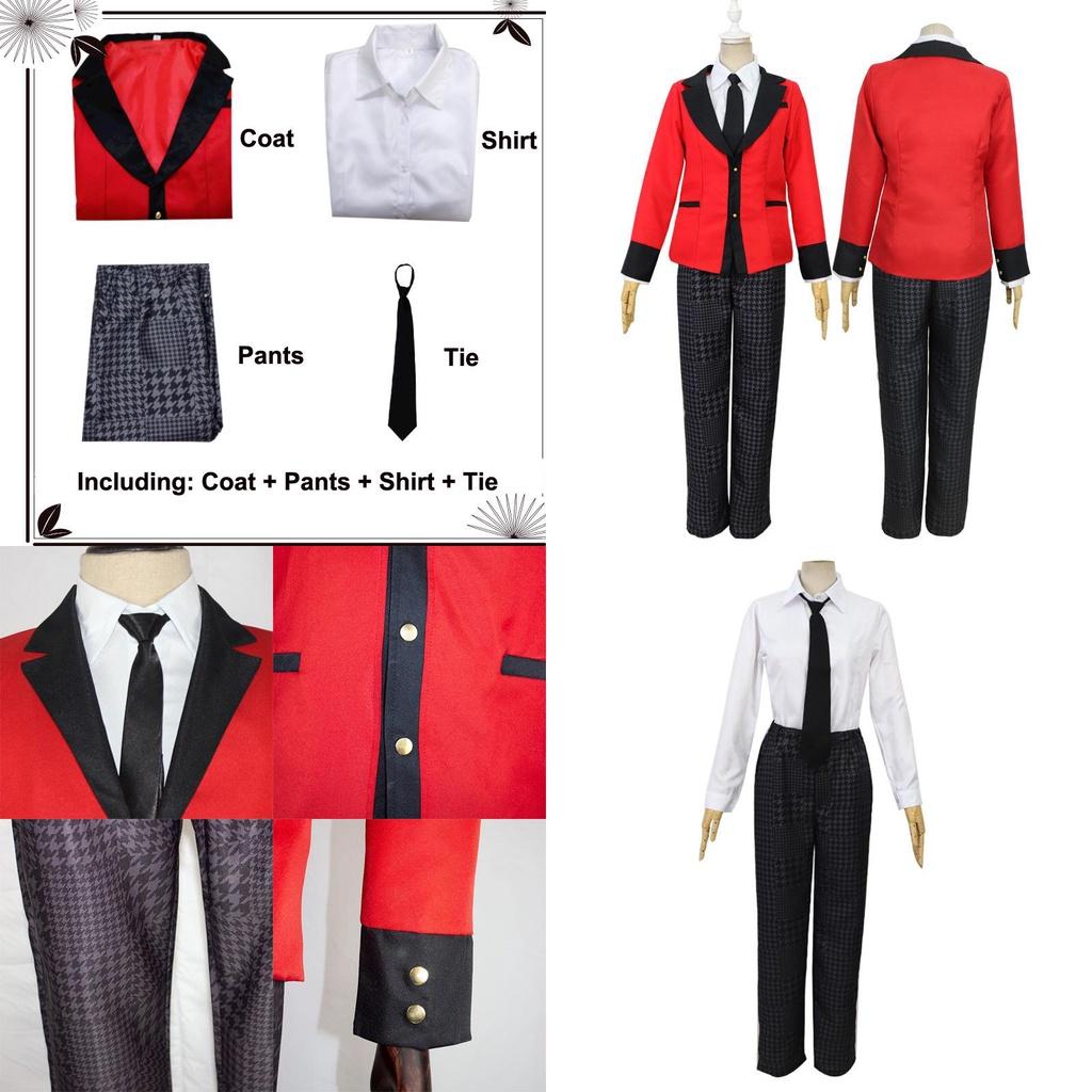 Kakegurui Jabami Yumeko Ryota Suzui Uniform Cosplay Costume Featuring Durable Fabric And Perfect Stitches For Festive Occasions