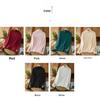 Autumn Winter Retro Velvet Bohemian Embroidery Base Layer Long Sleeve Top for Women