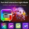 Home RGB Bluetooth Wireless Speaker Wireless Charger Stand TF FM Alarm Clock for iPhone 16~12 Pro Max Fast Charging Music Player