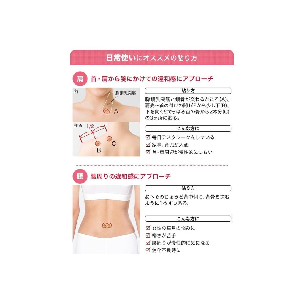 Power 70 for Relieving Stiff and Lower Back Pain Tape, Marks, Shoulders, Neck, (1 Count)