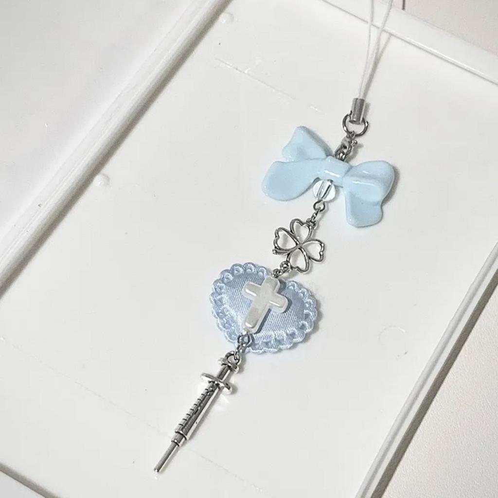 Beaded Phone Pendant Cool Phone Chain Stylish Bag Pendant Fashion Phone Charm Bowknot Pendant Suitable for Any Occasion