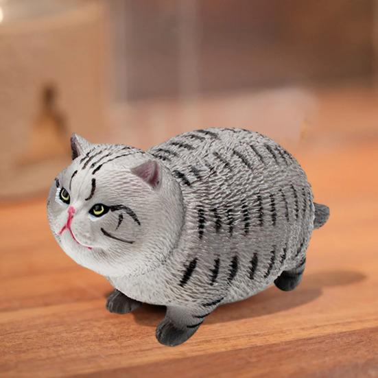 PVC Simulated Cat Model Miniature Kitten Figurine Statue Sculpture Educational Animal Toy Desktop Decoration