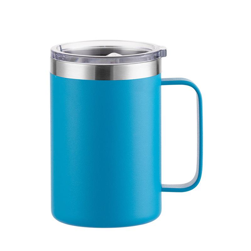 New Double Wall Stainless Steel Coffee Mug 12oz 16oz Tea Cup 350ml 450ml Insulated Thermos Vacuum Mugs Handle