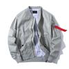 Ανδρικό Oversized Casual Μπουφάν Bomber με Όρθιο Γιακά, Ελαφρύ Αντιανεμικό Εξωτερικό Ρούχο από Νάιλον