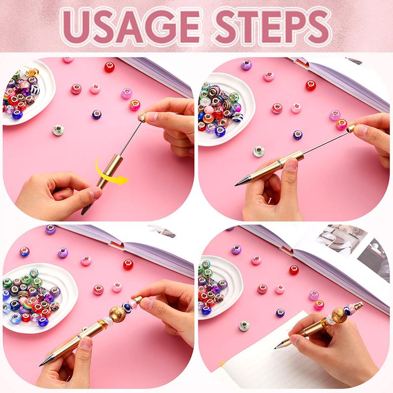 12Pcs Bead Eternal Pencils Beadable Pencil Inkless Pencil Plastic Everlasting Pencils Infinity Reusable Pencil for Kids