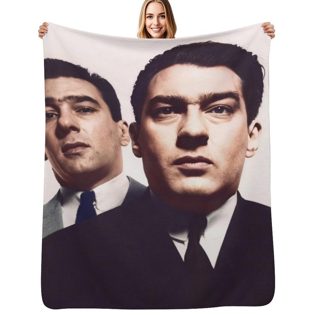 The Kray Twins Throw Blanket Soft Comfort Blanket for Reading Watching TV