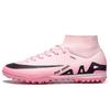 High-top men's and women's football shoes Adult adolescent students Artificial grass broken nails spikes Sports training shoes