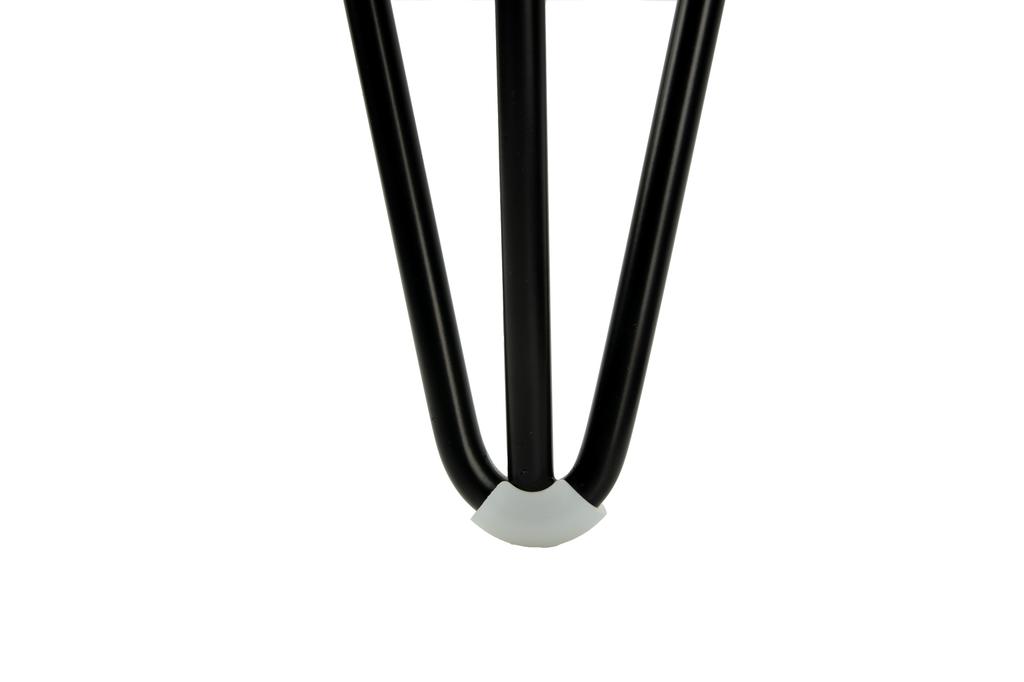 Juego de Patas Horquilla Loft 4 piezas, negro mate, altura 71 cm