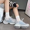 Weiche Leder Plateau Dad Shoes Sommer Neu Einzelnetz Atmungsaktiv Sportlich Lässig Schuhe Leichte Laufschuhe