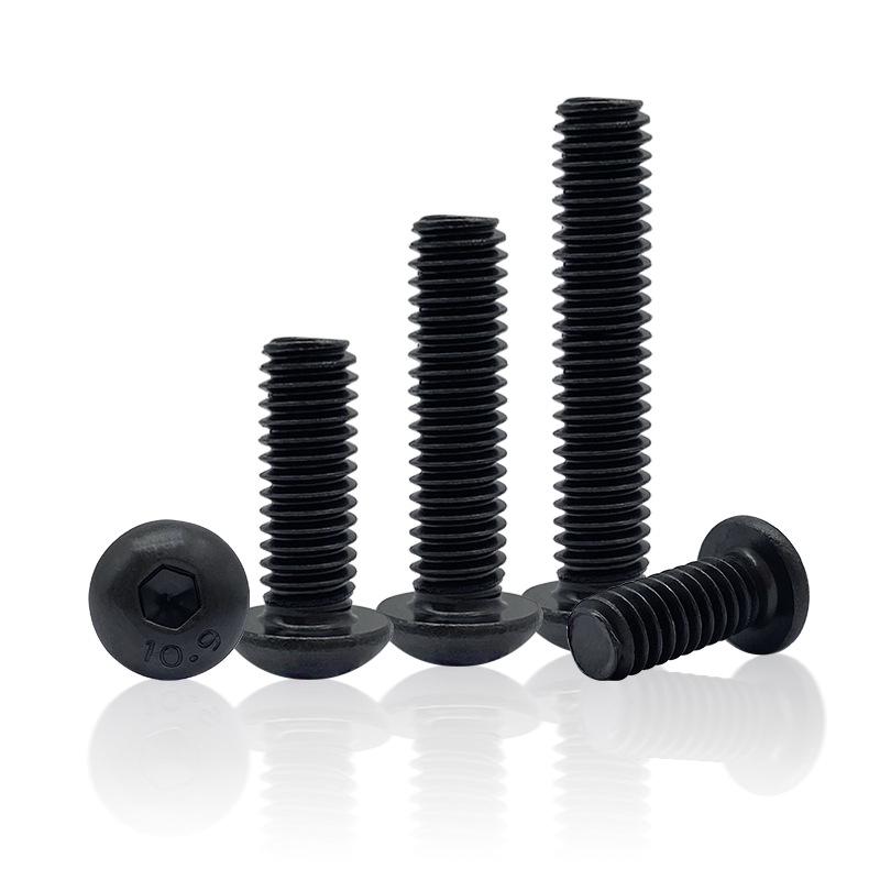 High-Strength Hardened Imperial Hex Socket Head Cap Screw, Round Head, 3/16" X 1/4" Bolt, 5/16" X 3/8".