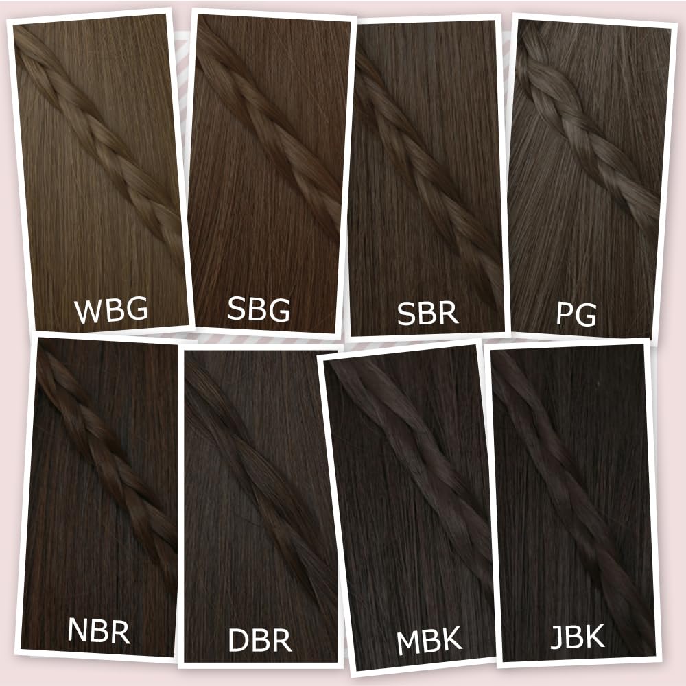 AQUADOLL Short Full Wig, Boyish, Cool, Black Hair, Blonde Gradient, One Size Fits Most, SBR, See-Through Brown, wg300SBR