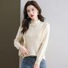 Yiliteng Women's 100% Lambswool Semi-High Neck Sweater