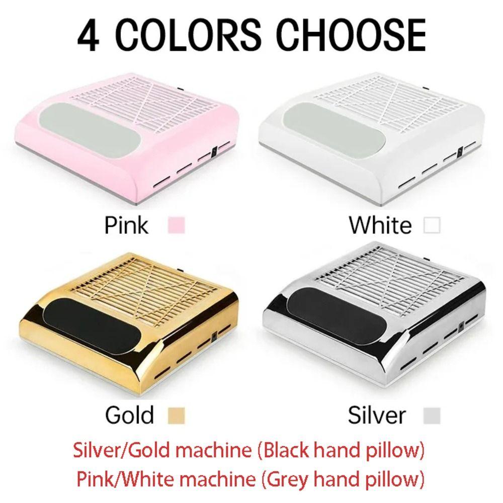Removable Filter Screen Nail Dust Collector 80W Manicure Machine Tools UV Gel Polish Dust Fans DIY