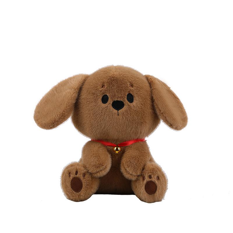 New Poppy Planet Dog Doll Plush Toy Cute Bell Puppy Pillow Doll Comfort Doll