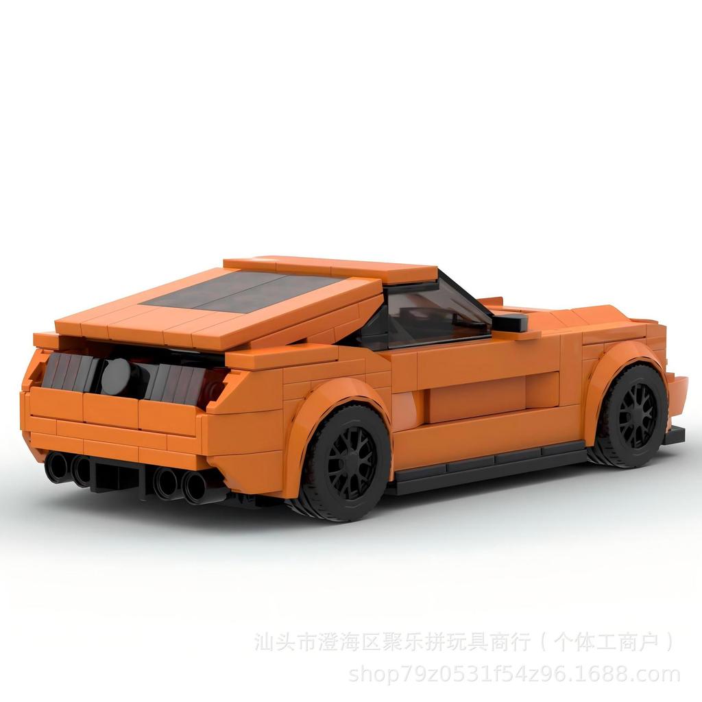 Ford Mustang Compatible Puzzle Children Assemble Early Education Diy Building Block Set Sports Car