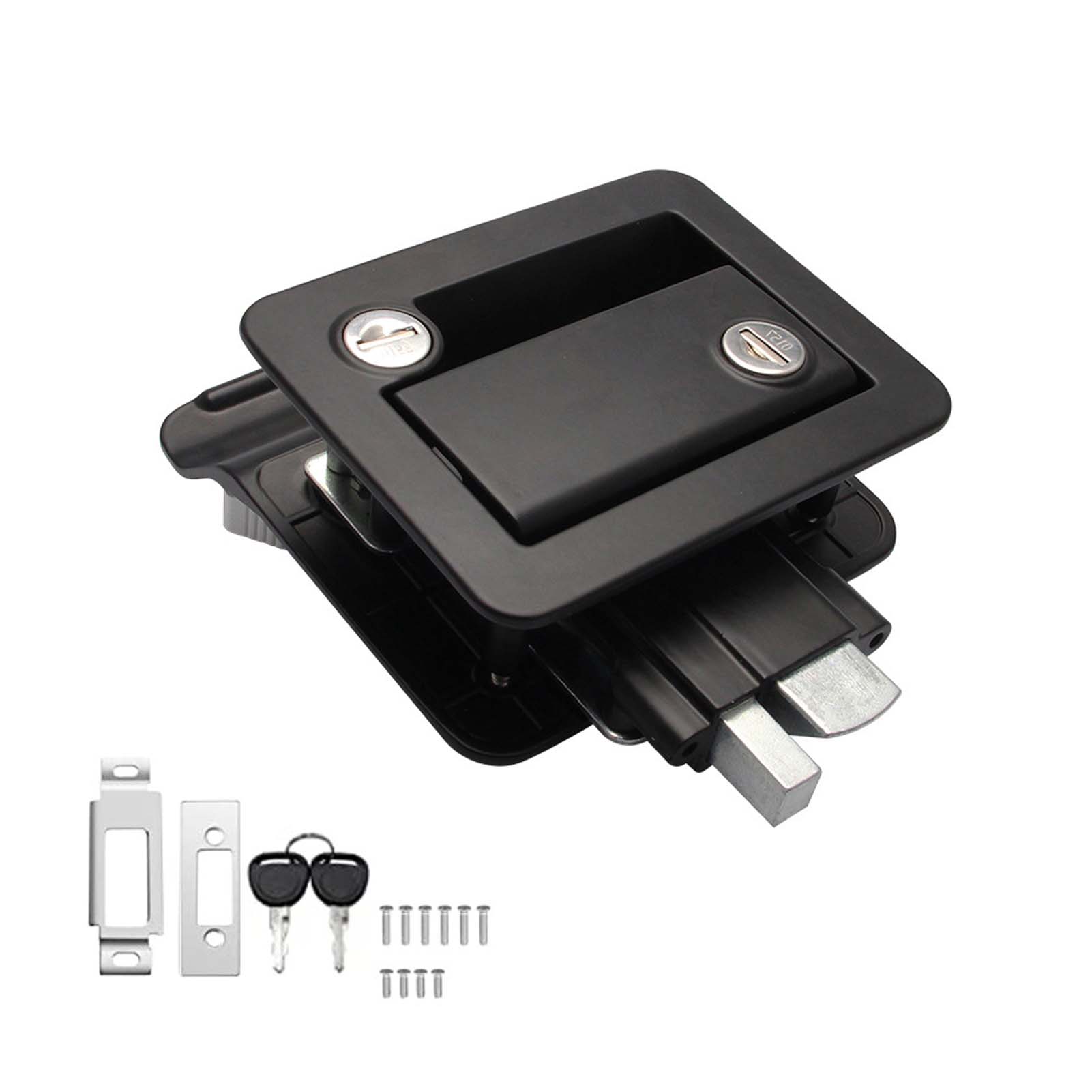 

Новый замок двери автодома, цинковый сплав, защелка входной двери, комплект для замены замка с 4 ключами для туристического прицепа, кемпера, автодома, грузовика, грузового прицепа