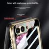 Samsung Z Flip6 Foldable Phone Case: Lightweight Glass Electroplating PC Hard Shell with Bare Metal Feel by GKK