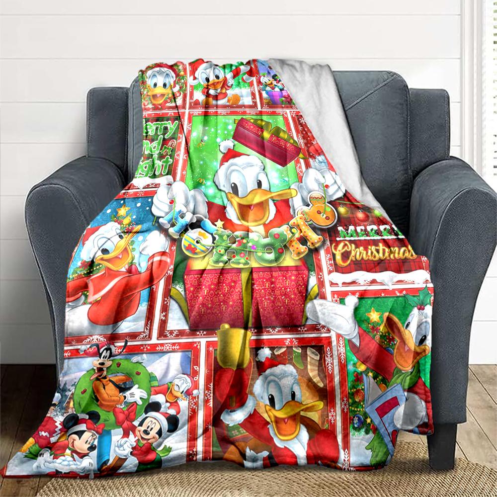 1Pc Christmas Duck Tales Compilation Blanket Soft And Comfortable Casual Warm Camping Travel Christmas Halloween Xmas Gift M924167