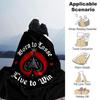 1pc Born To Lose Live To Win Soft Flannel All Season Throw for Home, Office, Outdoor UseDurable Comfort Soft Warm Throw for Home