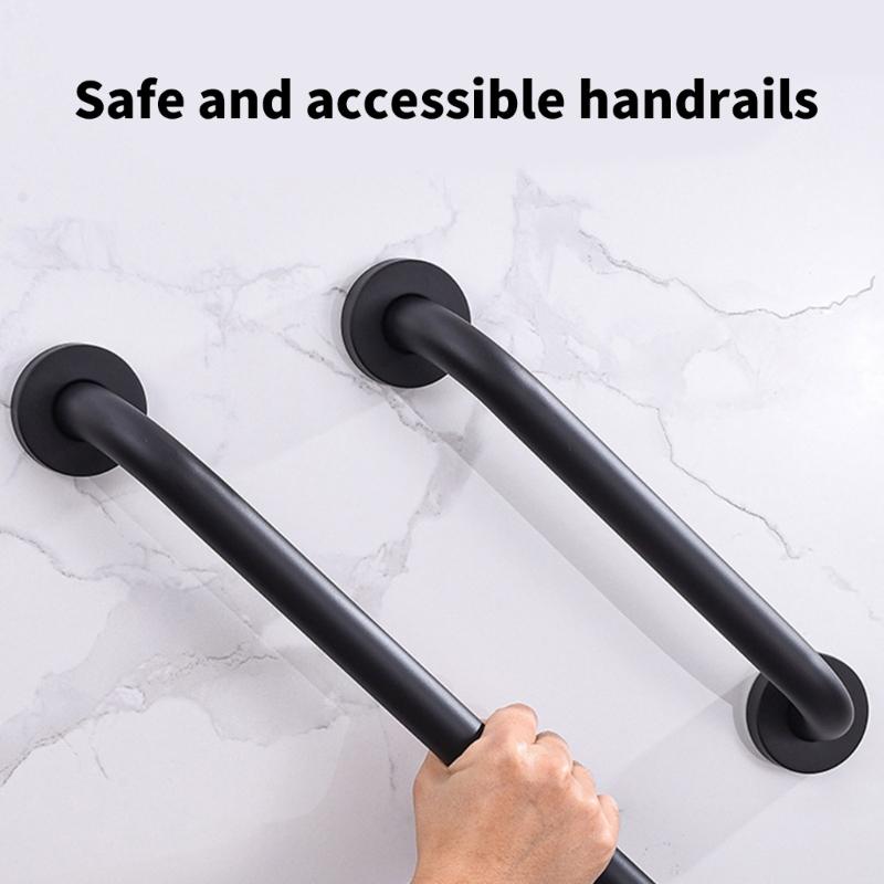 2 Stück Badezimmer Duschgriff Edelstahl Handlauf Duschsicherheits-Haltegriff für Badewannen und Duschen Einfach zu installieren