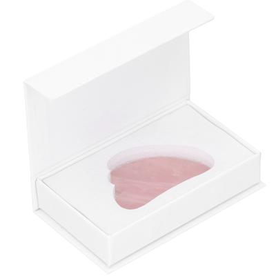 Gua Sha Herzform Schönheitswerkzeug Natürlicher Jade Schaber Massagestein für Gesicht Körper Rosenquarz