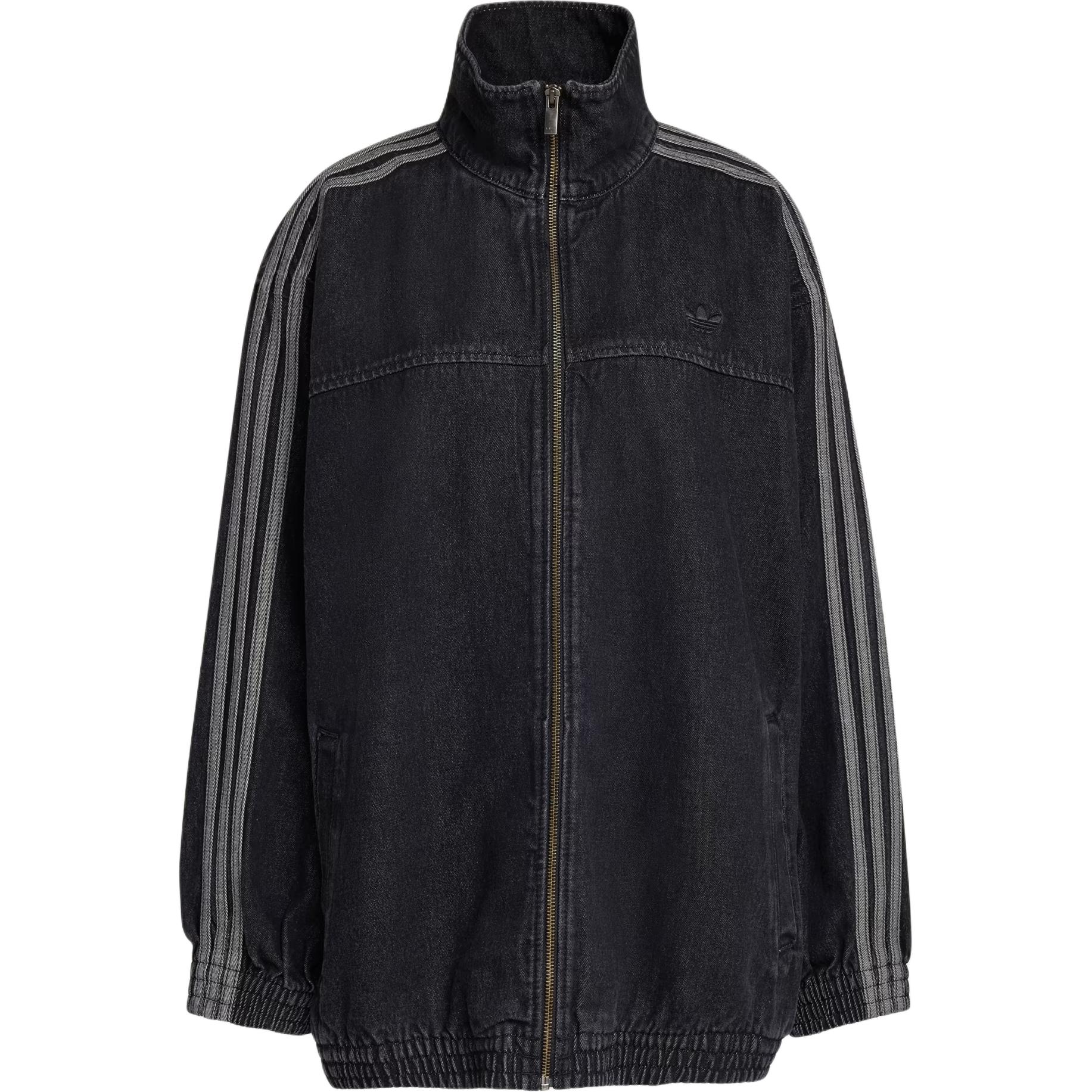 Adidas Originals Firebird Striped Zip Long Sleeve Denim Jacket Women jackets KD2926 XS