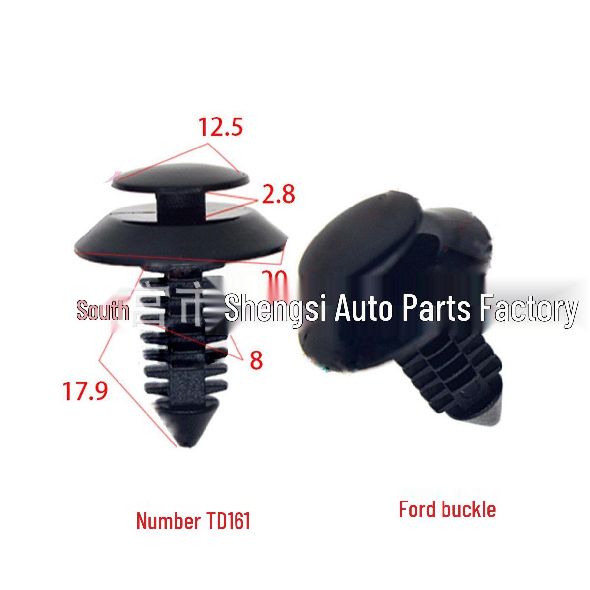 

Ford Interior Door Panel Trim Clip - Decorative and Matching Plastic Buckles 10000 Pack