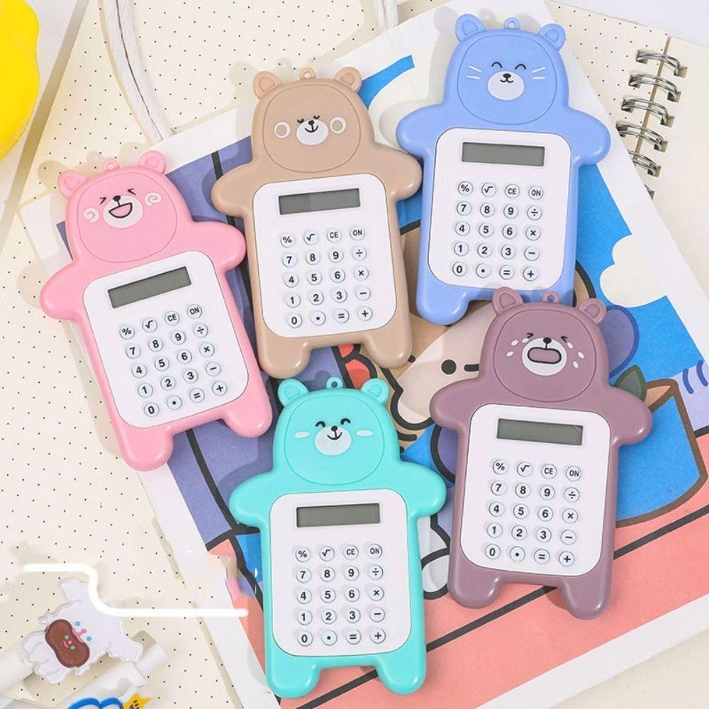 Bear Shaped Mini Calculator Mini Student Calculators Portable Scientific Calculators  Students Gift