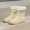 Versatile Rain Shoes Female Adult Waterproof, Non-slip and Wear-resistant Rain Boots Soft-soled Comfortable Shoes