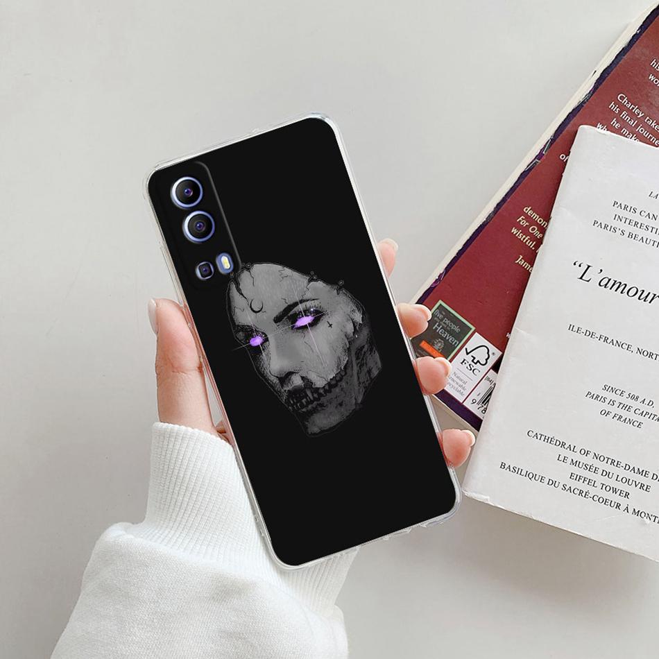 For Vivo Y72 5G Case V2041 Silicone Soft Transparent TPU Phone Cover For Vivo Y52 vivoY72 Y 72 52 5G Case Funda Protective Coque