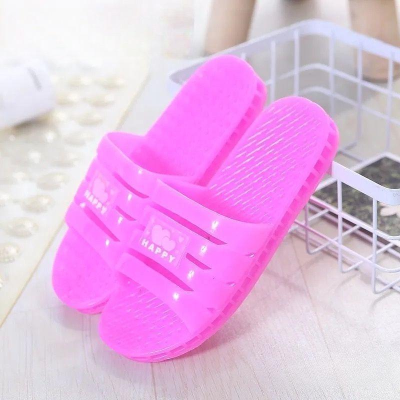 Bedroom Slides Indoor Crystal Shoes for Women Flat Sandals Chic and Elegant New Style High Quality Small Size Pvc Woman Slippers